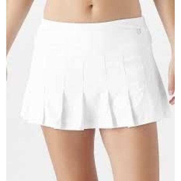 MSRP $84 NWT  Eleven by Venus Williams Flutter Skirt In White Skort  Size S - Picture 1 of 8